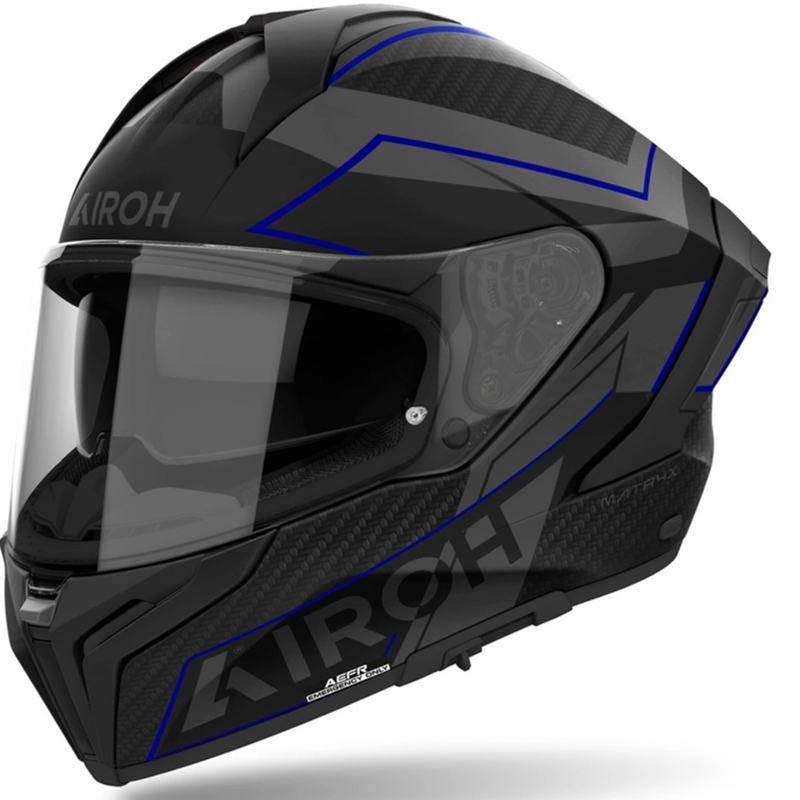 Integrální helma na motorku Airoh MATRYX Sentinel matná modrá