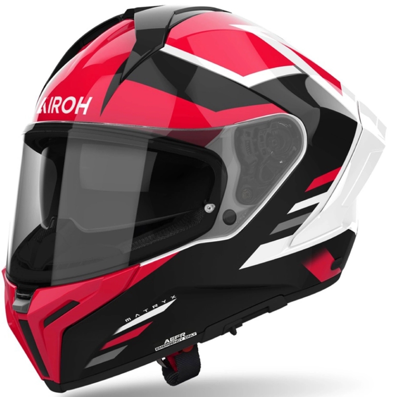 Integrální helma na motorku Airoh MATRYX Thron červená