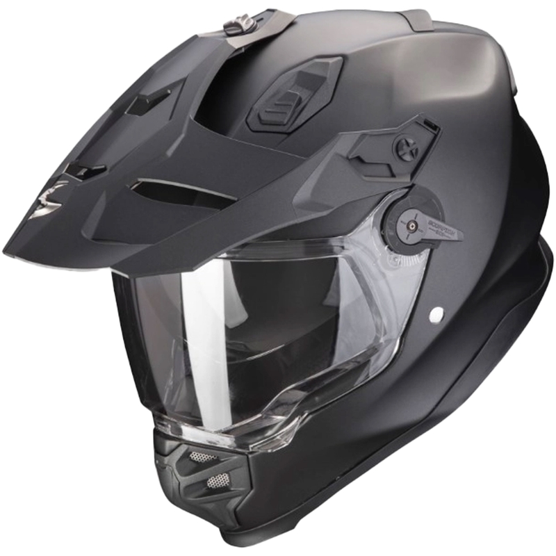 Enduro přilba na motorku SCORPION ADF-9000 AIR Solid perleťově černá matná - II. jakost