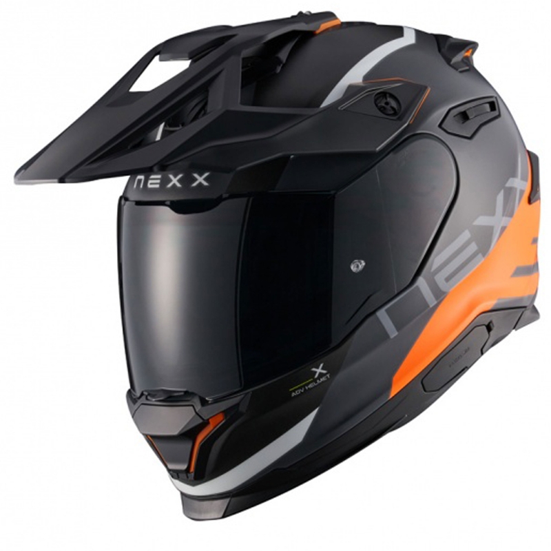 Enduro helma na motorku NEXX Y.TRAVL Quest matná oranžová - II. jakost výprodej