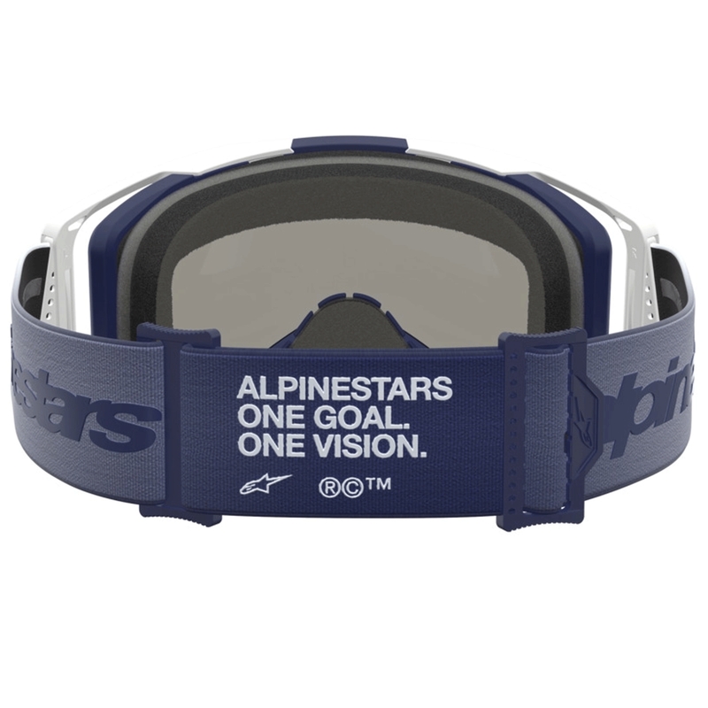 Motokrosové brýle Alpinestars Vision 8 Amber modro-bílé