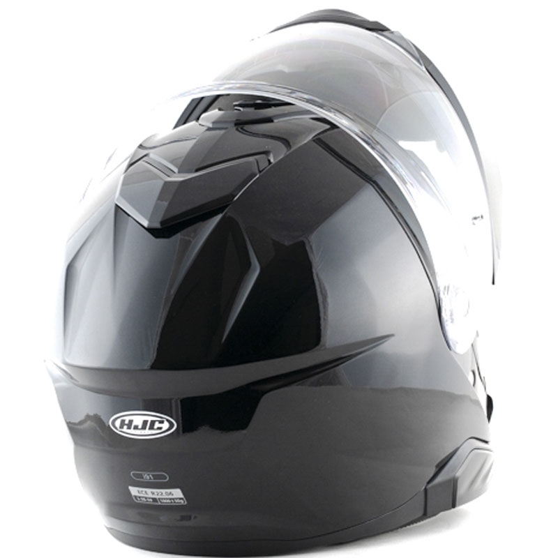 Výklopná přilba na motorku HJC i91 Solid metalická černá