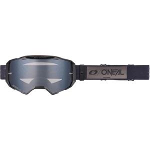 Motokrosové brýle O´Neal B-22 Core černo-šedé se zrcadlově stříbrným plexi