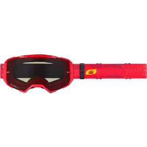 Motokrosové brýle O´Neal B-22 Paint červeno-fluo žluté s šedým plexi