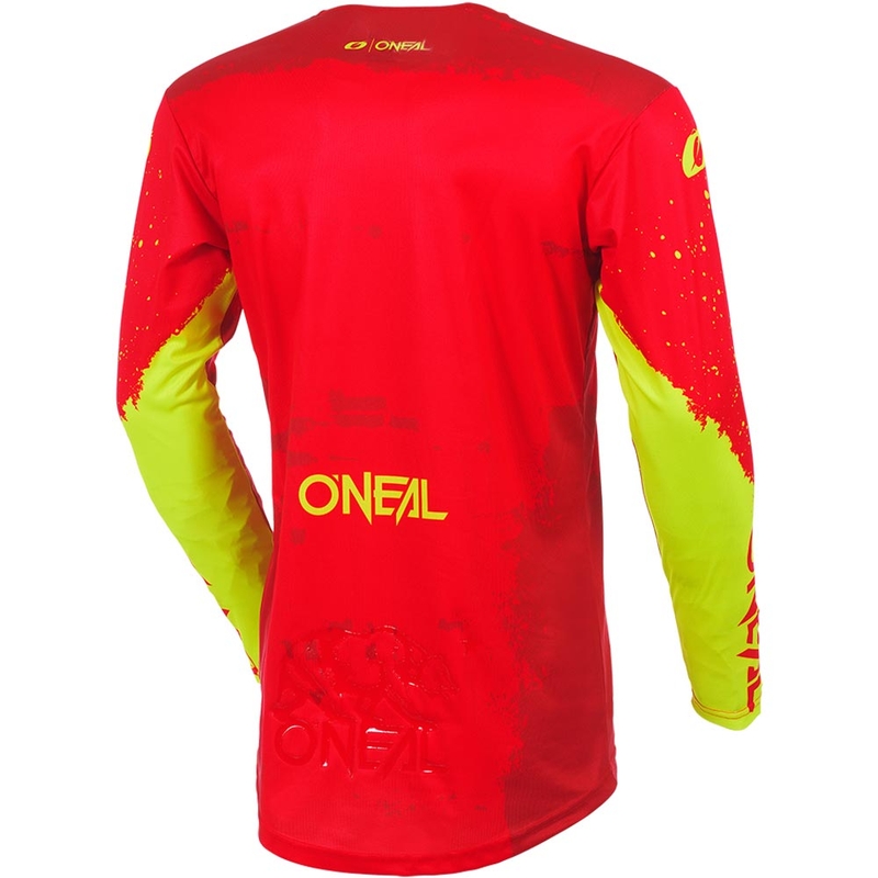 Motokrosový dres O'Neal Mayhem Paint červeno-neonově žlutý