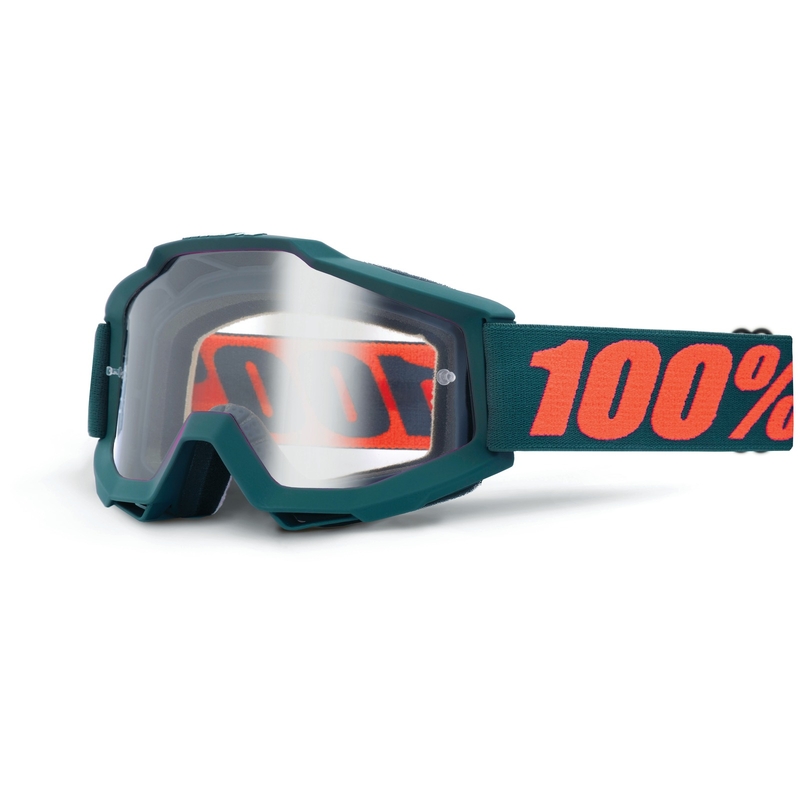 Motokrosové brýle 100% Accuri OTG Gunmetal (čiré plexi)