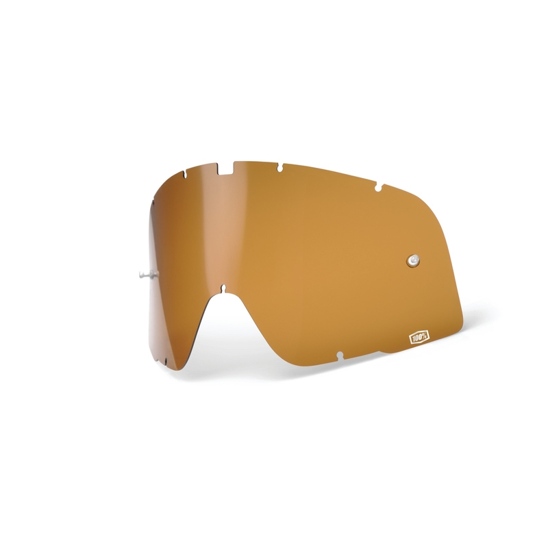 Bronzové plexi pro motokrosové brýle 100% Barstow
