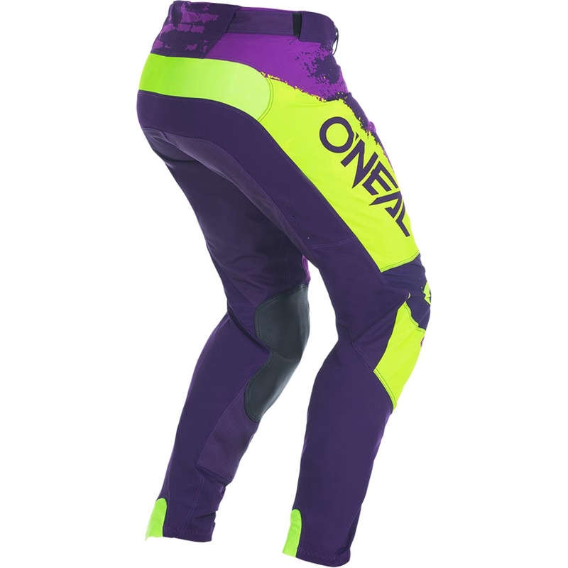 Motokrosové kalhoty O'Neal Mayhem Paint fialovo-fluo žluté