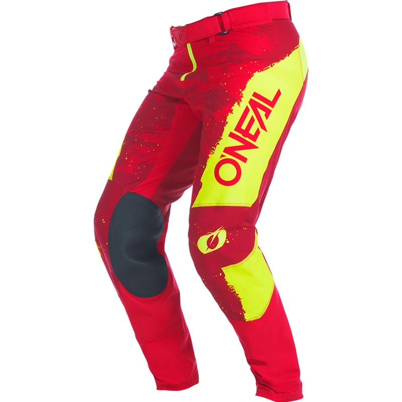 Motokrosové kalhoty O'Neal Mayhem Paint červeno-neonově žluté