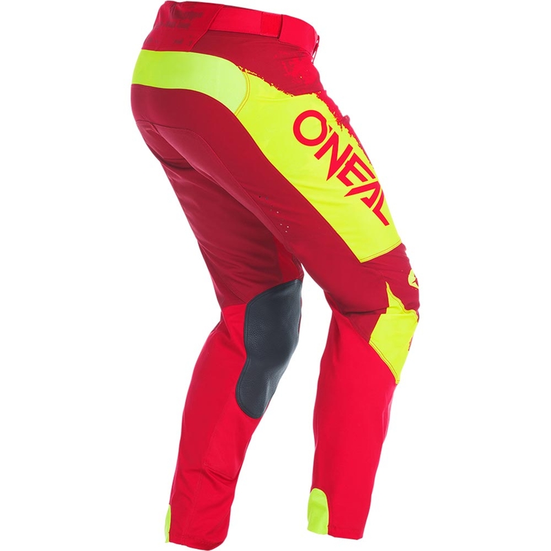 Motokrosové kalhoty O'Neal Mayhem Paint červeno-neonově žluté