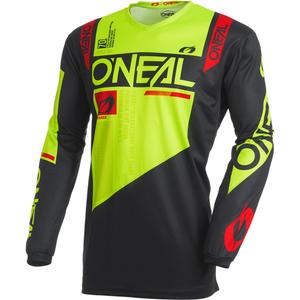 Motokrosový dres O'Neal Element Factor černo-neonově žlutý