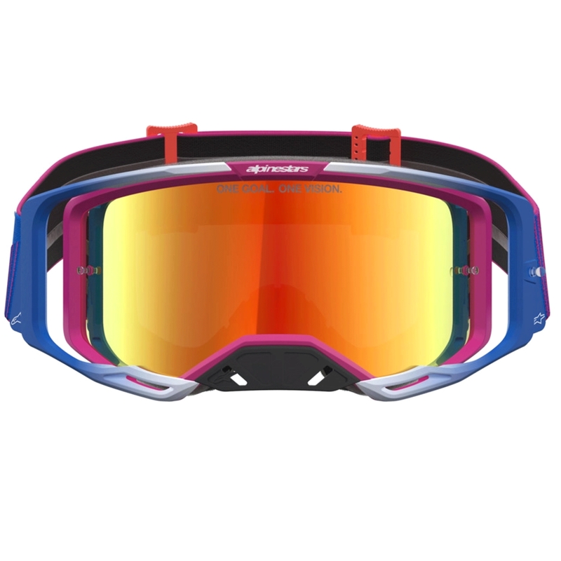 Motokrosové brýle Alpinestars Vision 8 Maven červeno-černé