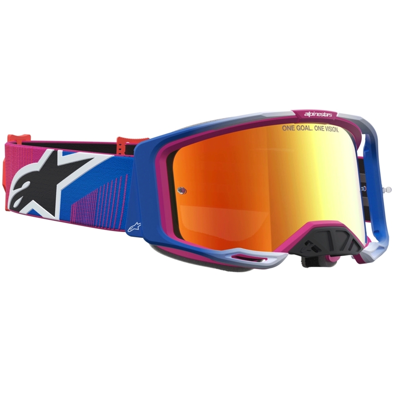 Motokrosové brýle Alpinestars Vision 8 Maven červeno-černé