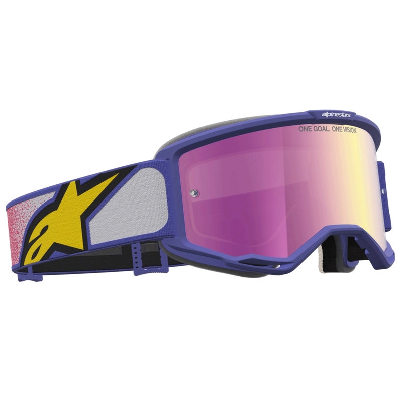 Motokrosové brýle Alpinestars Vision 5 Drag červeno-fialové