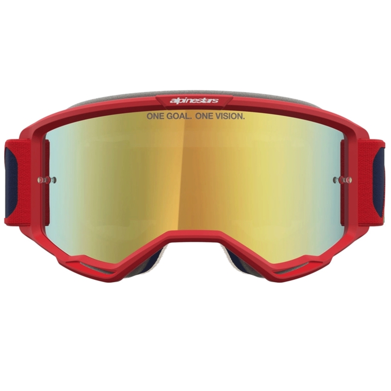 Motokrosové brýle Alpinestars Vision 5 Drag červeno-modro-fluo žluté