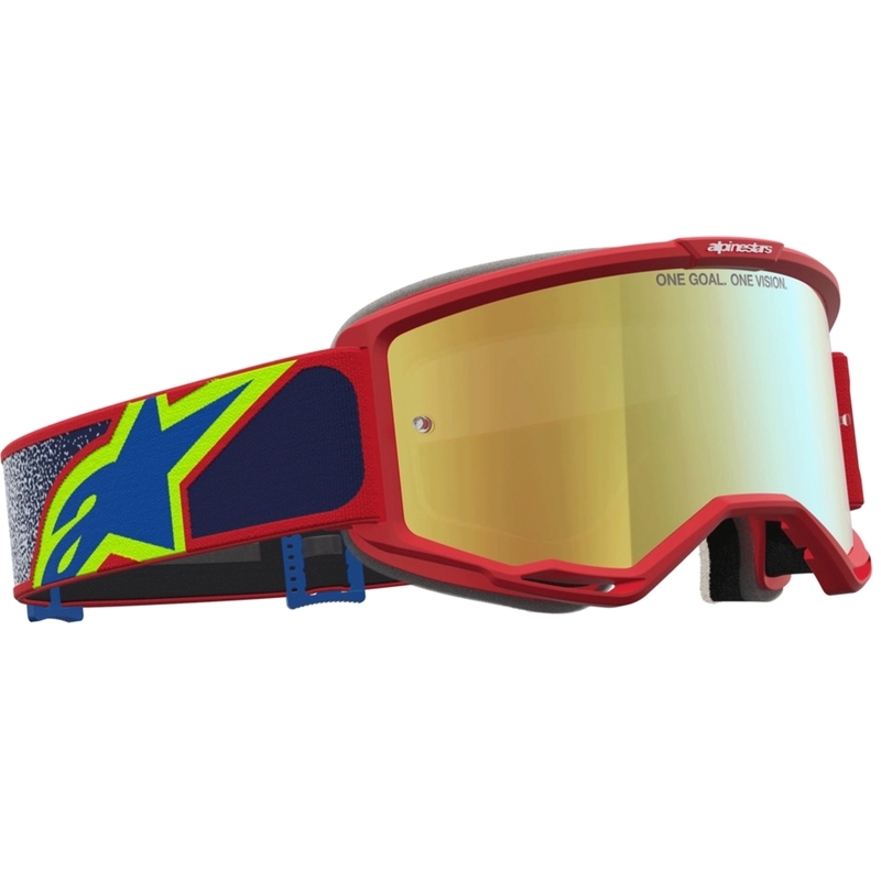 Motokrosové brýle Alpinestars Vision 5 Drag červeno-modro-fluo žluté