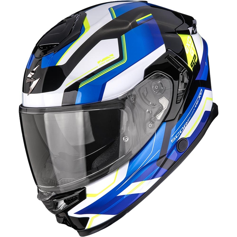 Integrální helma na motorku Scorpion EXO-GT SP Air Arkon černo-bílo-modrá