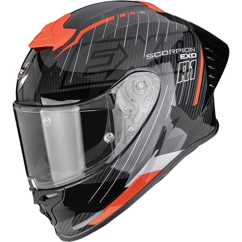 Integrální helma na motorku Scorpion EXO-R1 EVO II Air Surge černo-červená