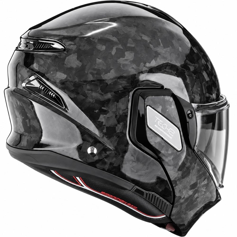 Překlápěcí helma na motorku Scorpion EXO-TECH II Onyx Carbon černá