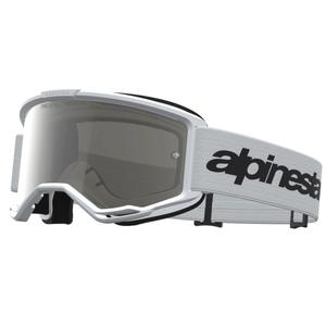 Motokrosové brýle Alpinestars Vision 3 Wordmark bílo-černé