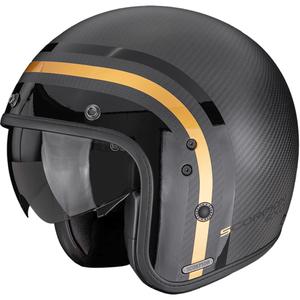Otevřená helma na motorku Scorpion Belfast II Carbon Regal matná černo-zlatá