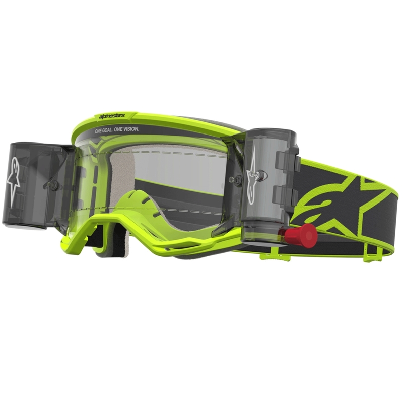 Motokrosové brýle Alpinstars Vision 5 Rora Roll-Off fluo žluto-černé