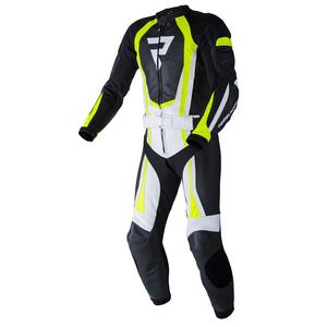 Kombinéza na motorku Rebelhorn Piston II PRO černo-bílo-fluo žlutá výprodej