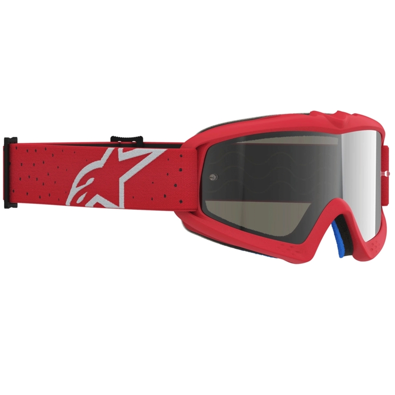 Dětské motokrosové brýle Alpinestars Vision Youth Vesta fluo červeno-chromové