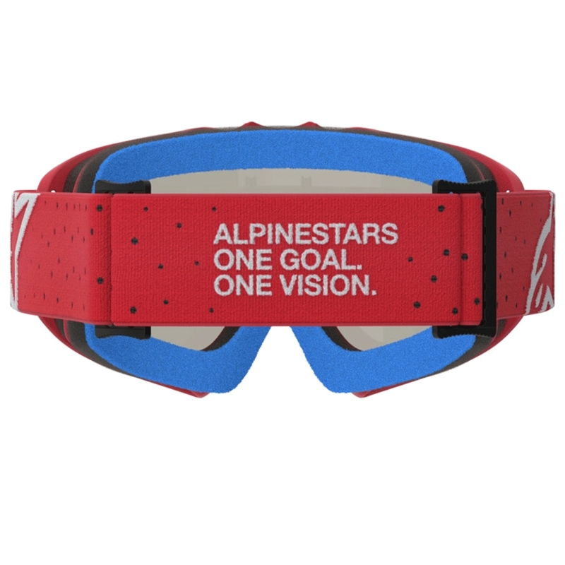 Dětské motokrosové brýle Alpinestars Vision Youth Vesta fluo červeno-chromové