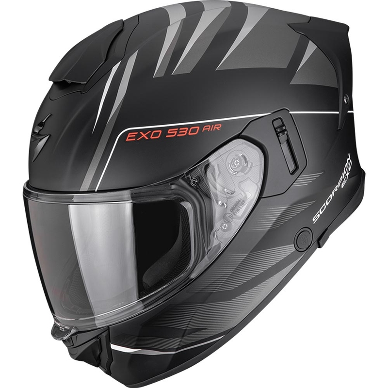 Integrální helma na motorku Scorpion EXO-530 Air Tigris matná černo-stříbrná