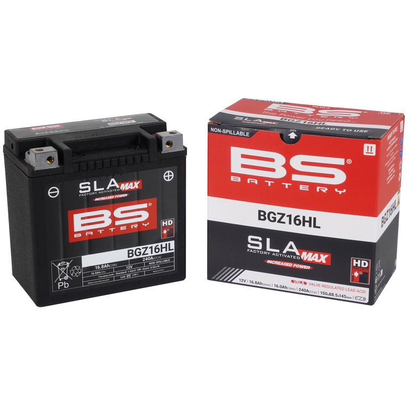 Továrně aktivovaná motocyklová baterie BS-BATTERY SLA MAX