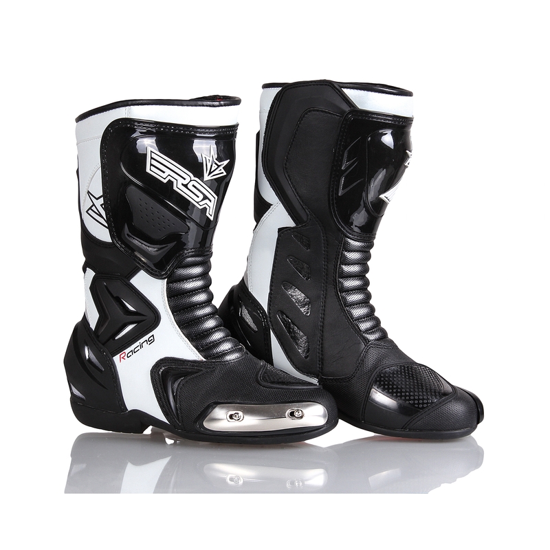 Moto boty RSA Racing II bílo-černé výprodej