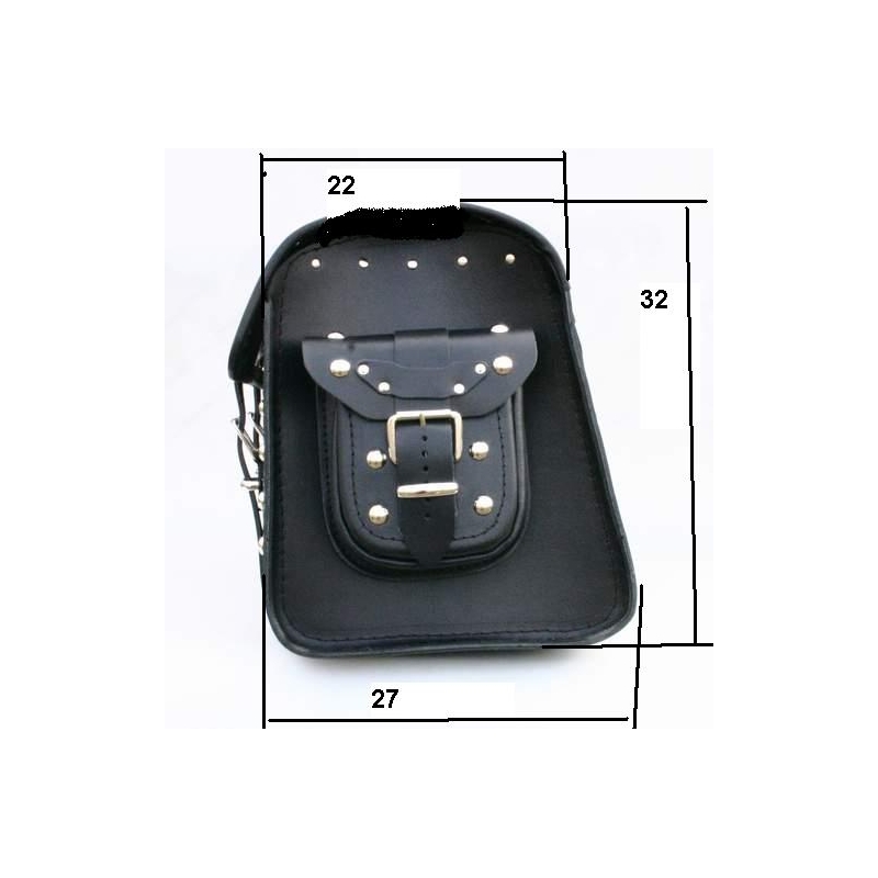 Kožený moto kufr na motorku Chopper RSA-18C