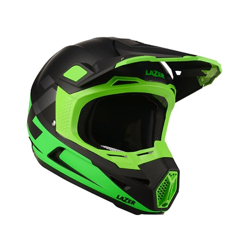 Motokrosová přilba Lazer X9 Iron černo-fluo zelená