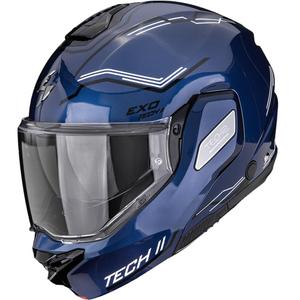 Překlápěcí helma na motorku Scorpion EXO-TECH II Dash modro-černo-bílá