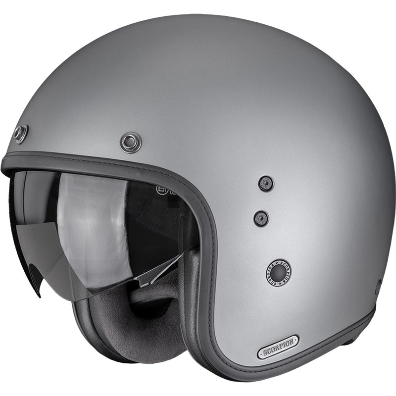 Otevřená helma na motorku Scorpion Belfast II Solid matná titanově šedá
