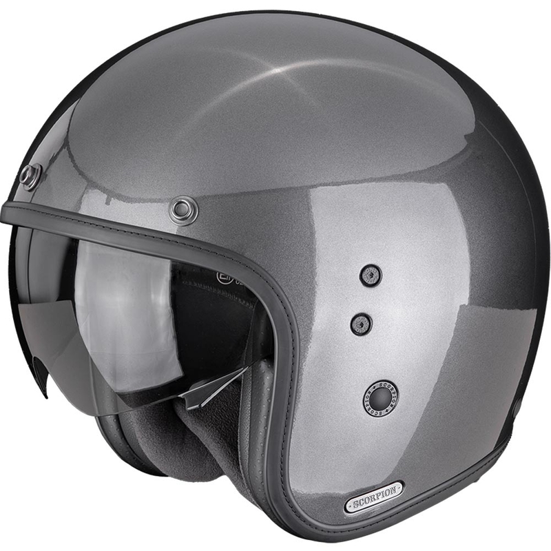 Otevřená helma na motorku Scorpion Belfast II Solid metalická šedá