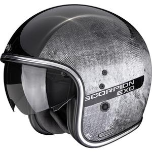 Otevřená helma na motorku Scorpion Belfast II Quest černo-stříbrná