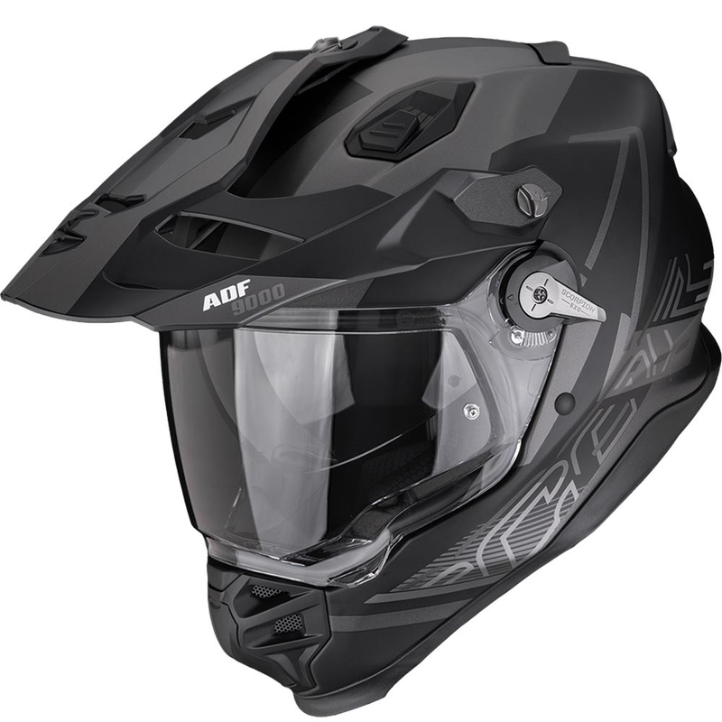 Enduro helma Scorpion ADF-9000 Air Summit matná černo-stříbrná