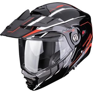 Enduro helma na motorku Scorpion ADX-2 Walt černo-stříbrno-červená