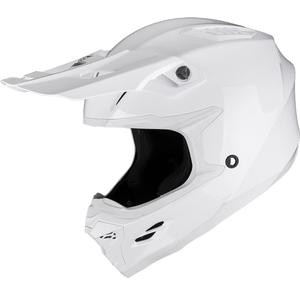 Motokrosová helma Scorpion SMX-10 Solid bílá
