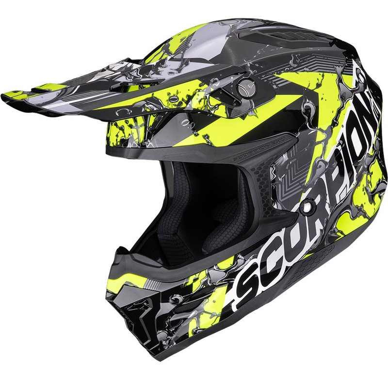 Motokrosová helma Scorpion SMX-10 Gasoline černo-žlutá