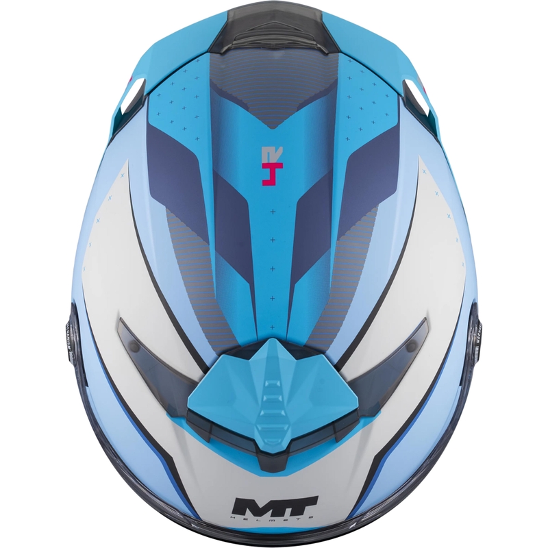Integrální helma na motorku MT Thunder 4 R SV Wind Tunnel C7 matná modro-šedá