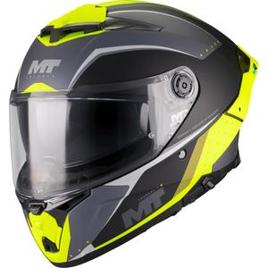 Integrální helma na motorku MT Thunder 4 R SV Wind Tunnel B3 černo-šedo-fluo žlutá