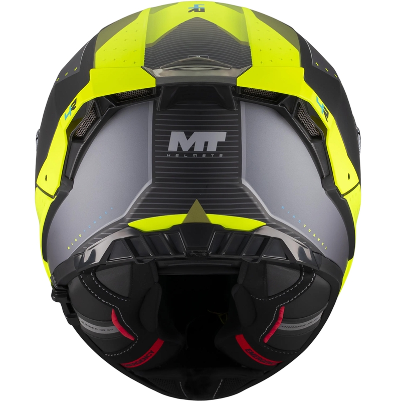 Integrální helma na motorku MT Thunder 4 R SV Wind Tunnel B3 černo-šedo-fluo žlutá