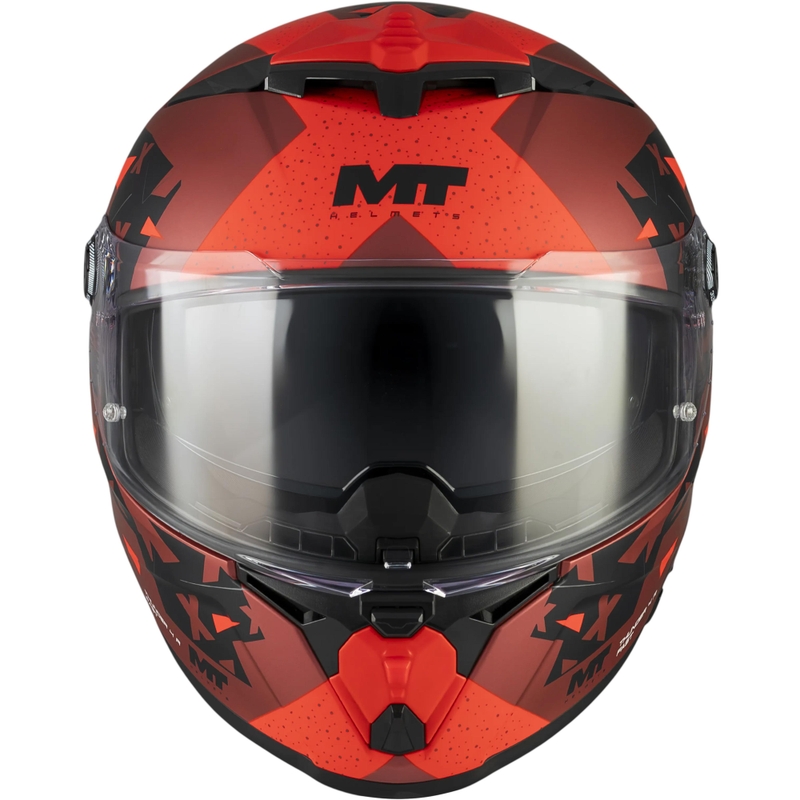 Integrální helma na motorku MT Thunder 4 R SV Fast C5 matná černo-šedo-červená