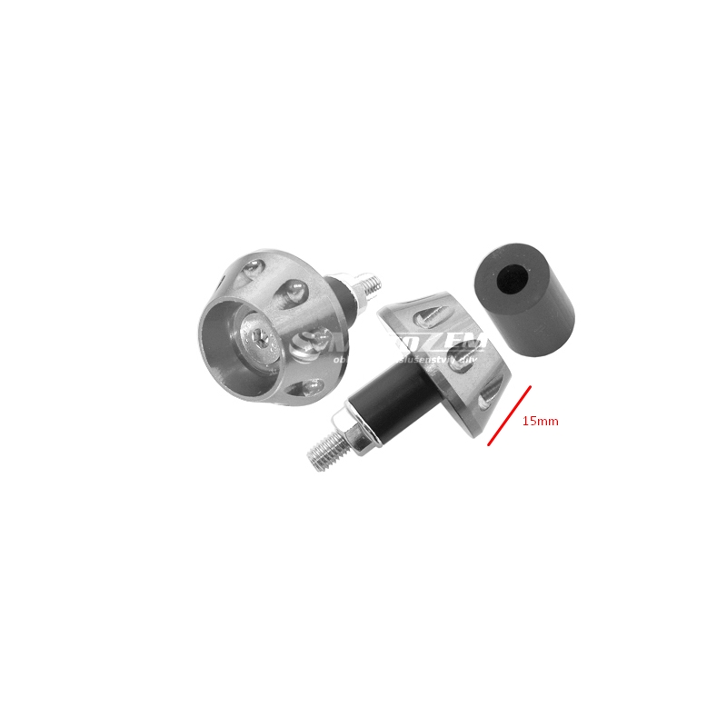 Koncovky do řídítek Vicma - stříbrné