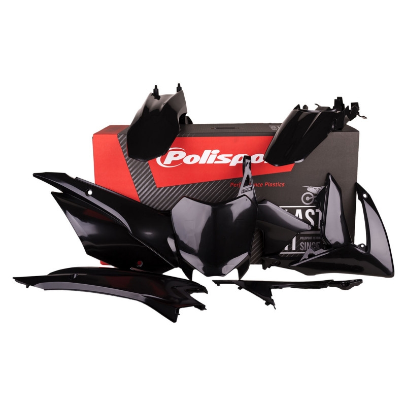 Sada plastů POLISPORT černý pro HONDA CRF 110 F 2013-2018