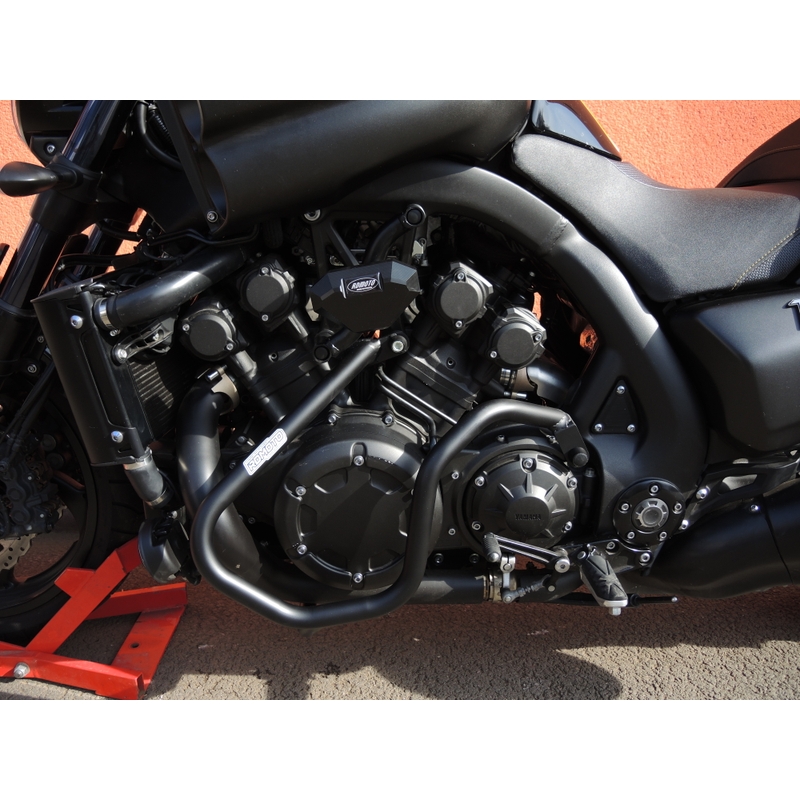 Ochranné rámy motoru RDMOTO matná černá vrchní a spodní pro YAMAHA V-Max 1700 2009-2014
