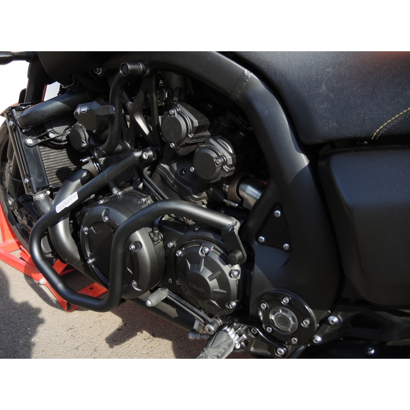 Ochranné rámy motoru RDMOTO matná černá vrchní a spodní pro YAMAHA V-Max 1700 2009-2014